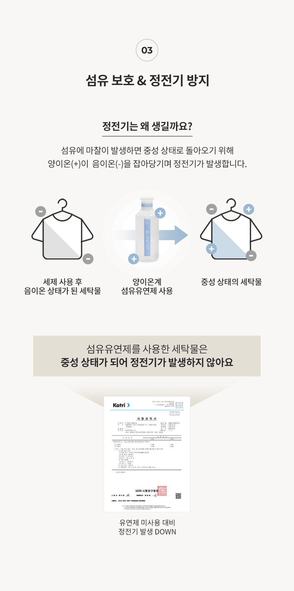 정전기 발생 원리와 섬유유연제의 방지 효과 설명