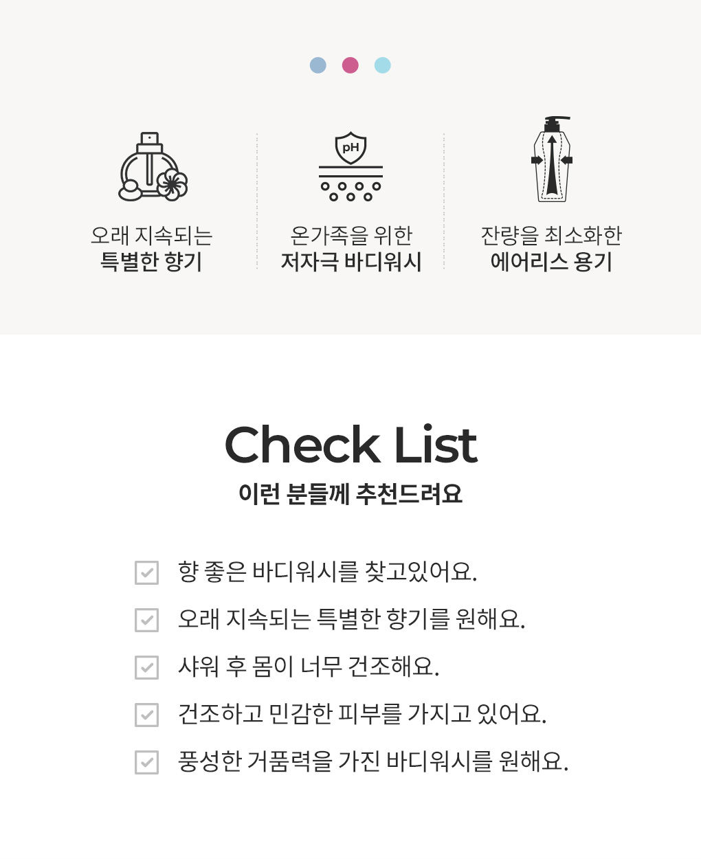 블랑101 바디워시 특징과 추천 대상 체크리스트