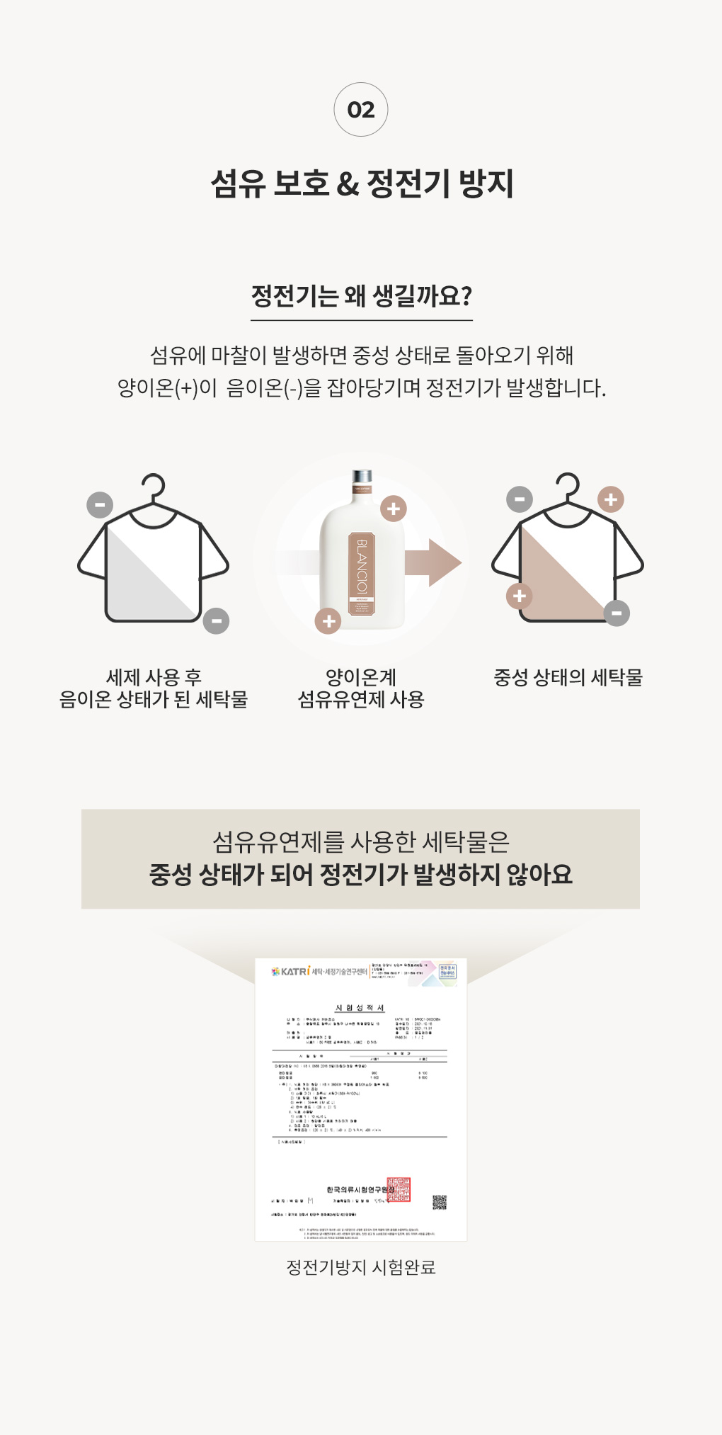정전기 발생 원리와 섬유유연제의 방지 효과 설명