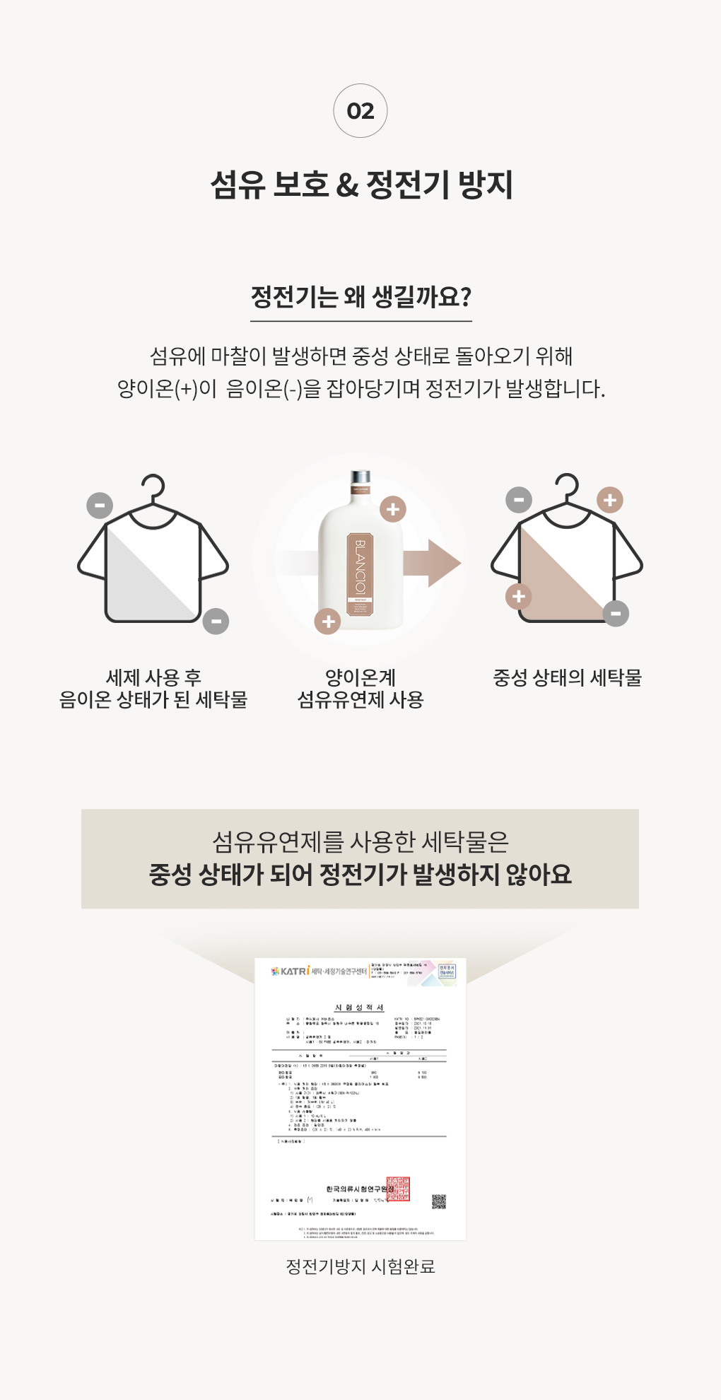 정전기 발생 원리와 섬유유연제의 방지 효과 설명