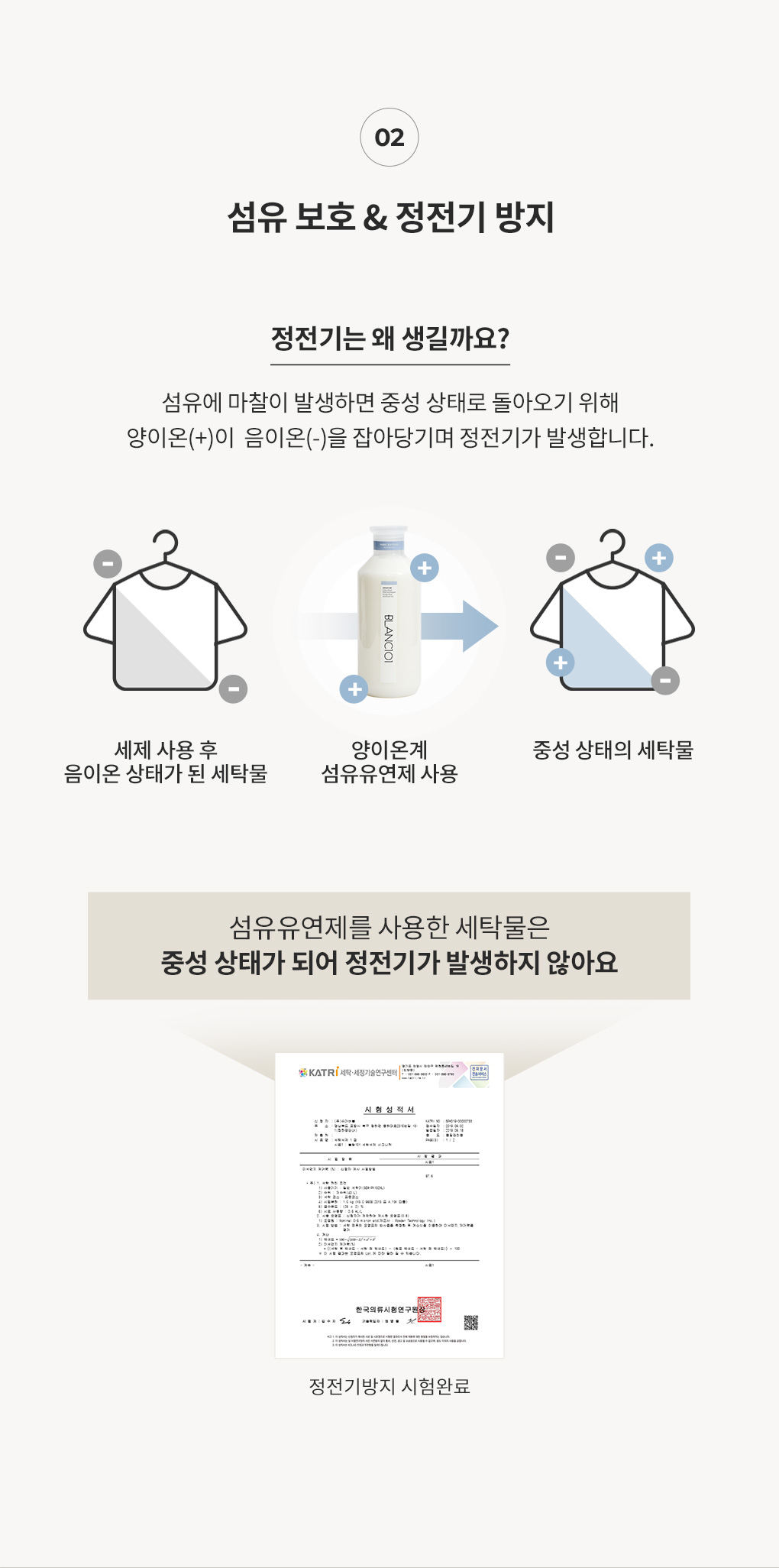 정전기 발생 원리와 섬유유연제의 방지 효과 설명
