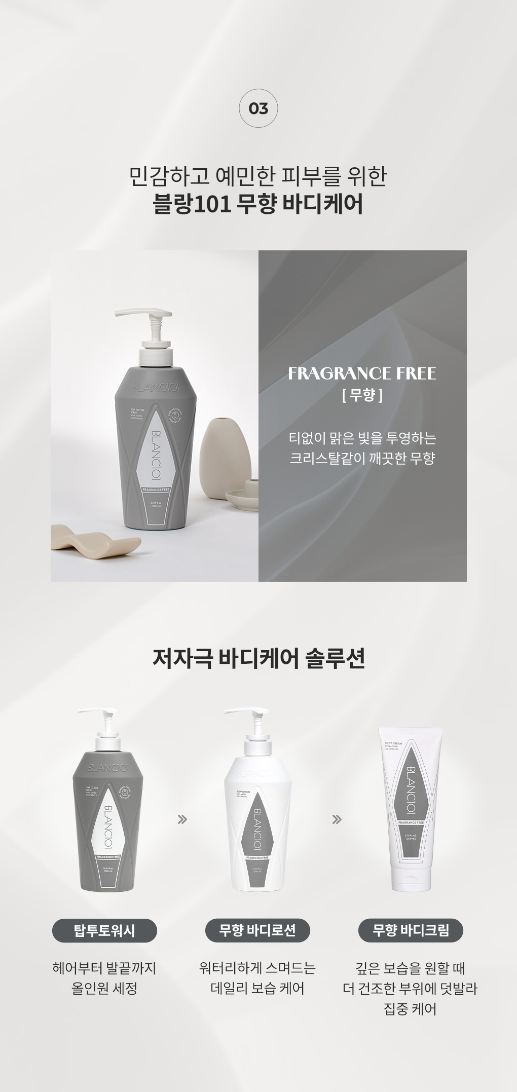 무향 바디케어 라인업과 탑투토워시·바디로션·바디크림 저자극 바디케어 솔루션 안내