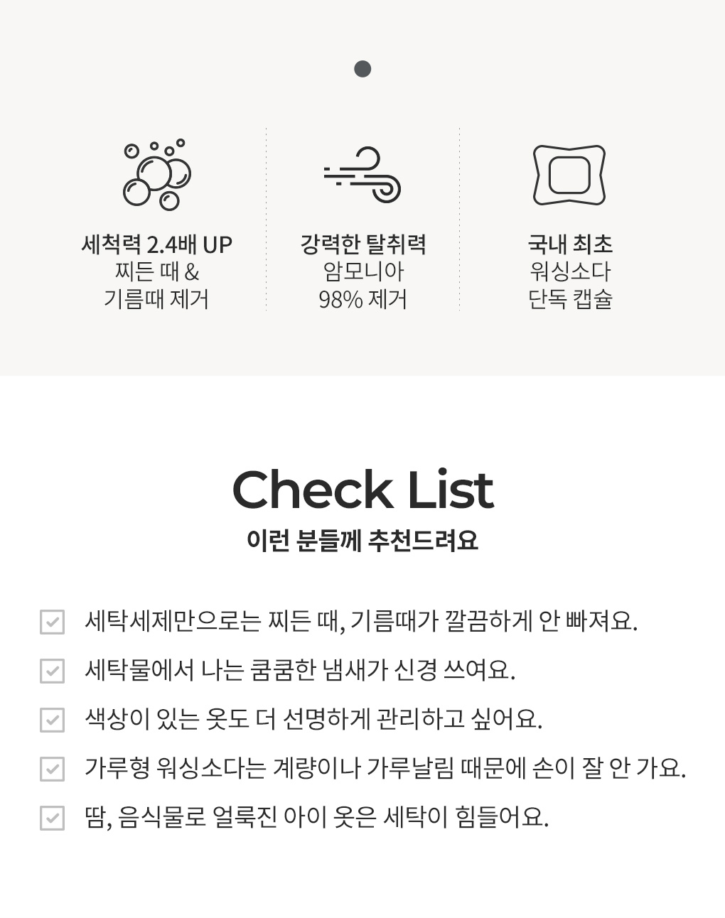 블랑101 캡슐 워싱소다 특징과 추천 대상 체크리스트