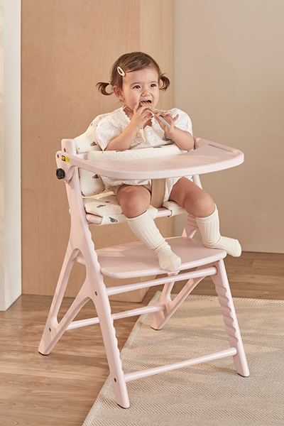 아펠 아기 하이체어_샤베트핑크(+쿠션+안전벨트+트레이매트)유아 식탁의자